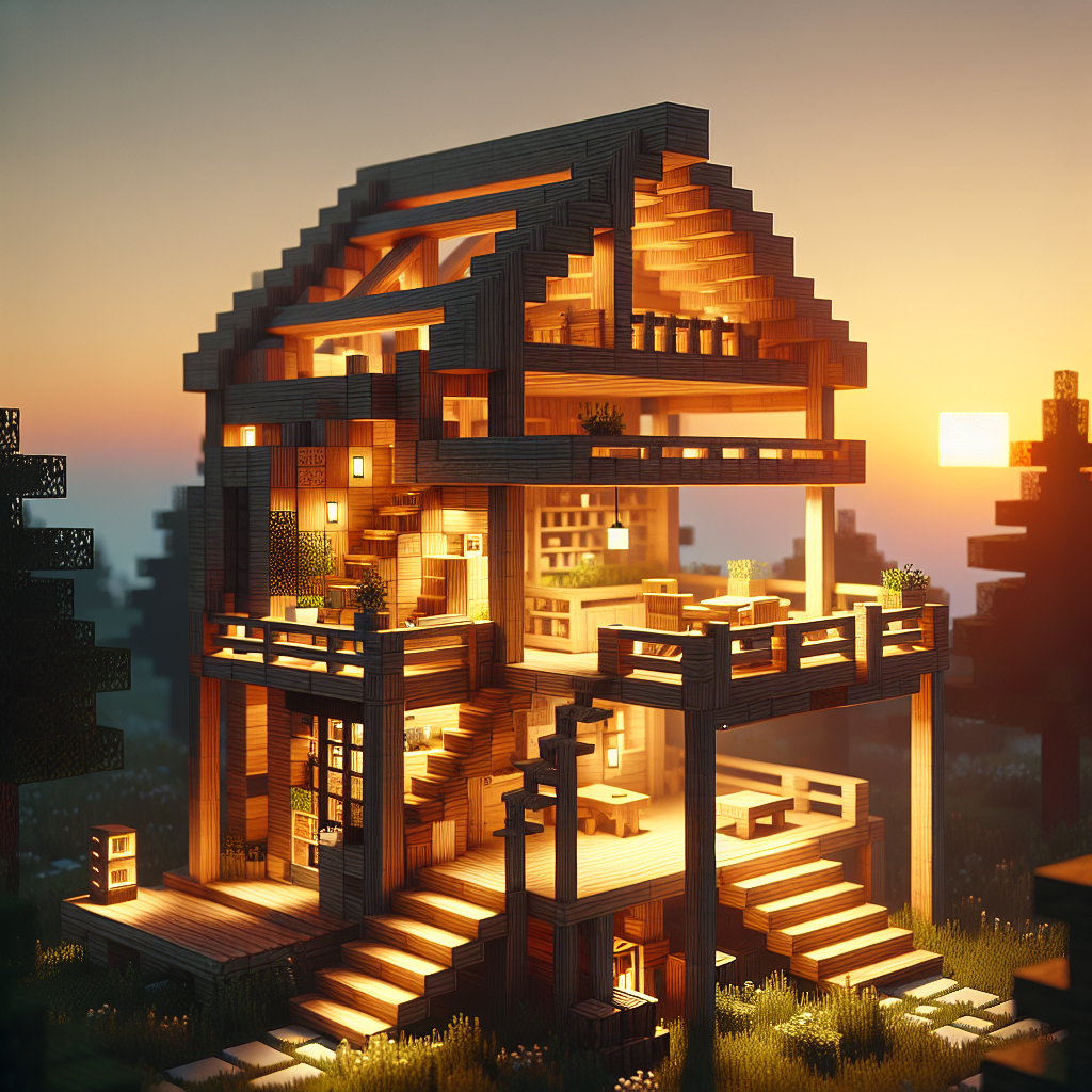 Rumah Minecraft Simple dari Kayu: Cara Membangun Desain yang Fungsional dan Estetis